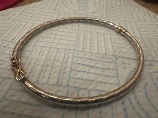 Buy & Sell Saltley Birmingham - Photos for 9CT White Patterned Yellow Gold 375 Bracelet