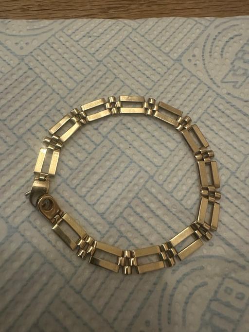 Buy & Sell Saltley Birmingham - Photos for 9CT Gold Bar Bracelelt 375 7INCH 6.49 grams