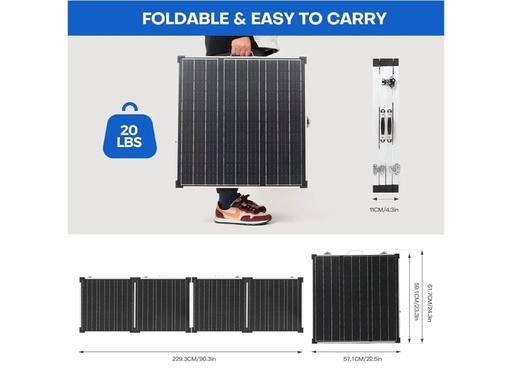 Buy & Sell Small Heath Birmingham - Photos for 220W Foldable Solar Panel, 18V Portable Monoc