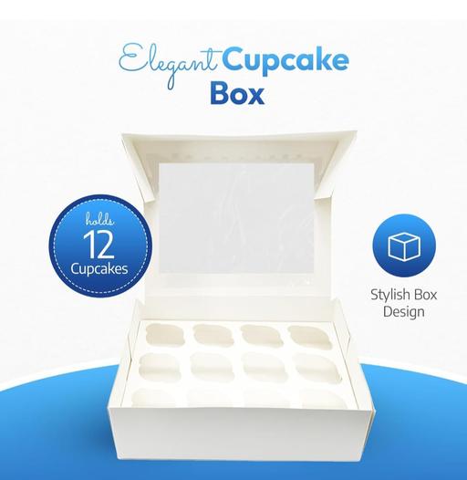 Buy & Sell Levenshulme Manchester - Photos for 10×Premium White 10 hole cupcake box