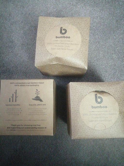Buy & Sell Heath Town Wolverhampton - Photos for New 3 boxes bumboo super soft facial tissues