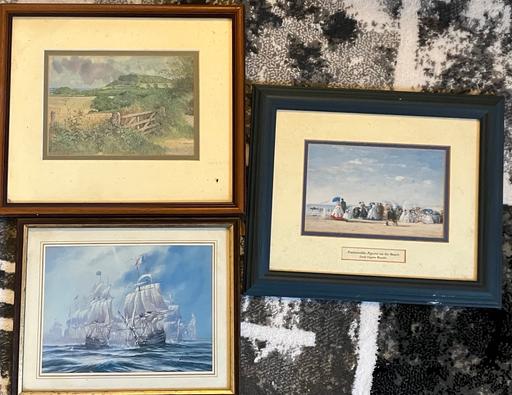 Buy & Sell Yeovil Somerset - Photos for Job lot 3xfine art pictures -ships at seaside
