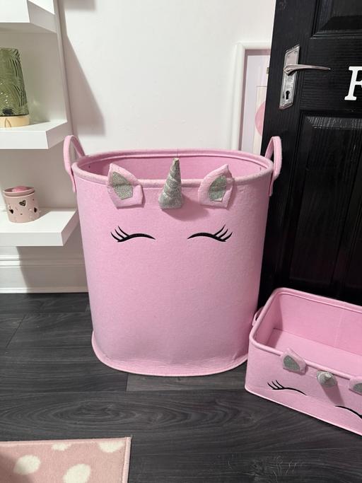 Buy & Sell Netherton Dudley - Photos for Pink unicorn storage tubs x2
