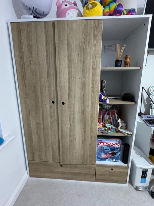 Buy & Sell Liverpool Liverpool - Photos for NEXT White & Wood Effect Kids Wardrobe