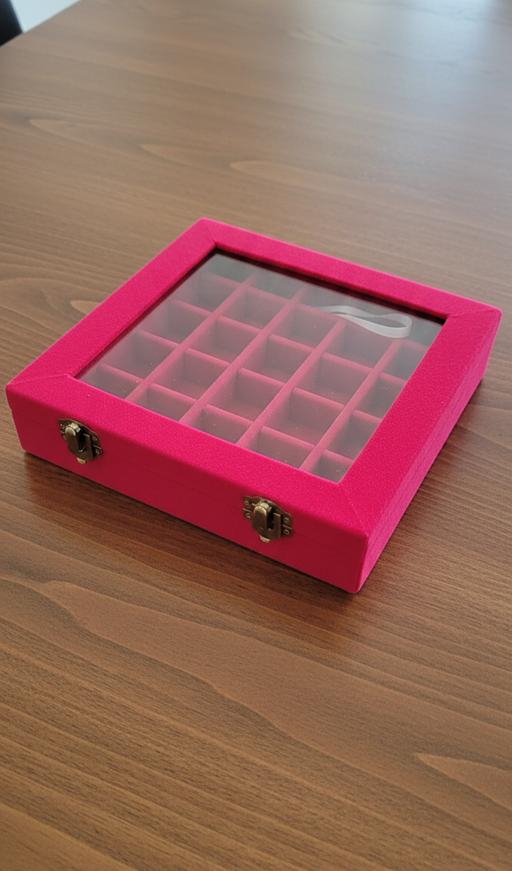 Buy & Sell Luton Bedfordshire - Photos for 24-Grid Bohemian Black Rose Red Jewelry Box w