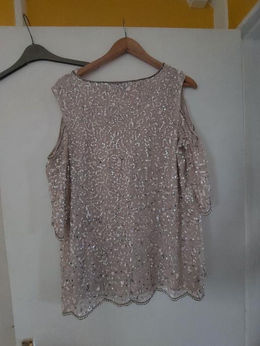 Buy & Sell Rhymney Bridge Caerphilly - Wales - Photos for a beige blouse with sequins