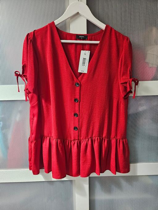 Buy & Sell Weston Point Halton - Photos for 🌟NEW🌟 Size 18 MATALAN red blouse top