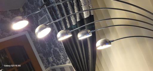 Buy & Sell Bloxwich Walsall - Photos for LAMP BEAUTIFUL 5 ARM ARCH LAMP IN SILVER
