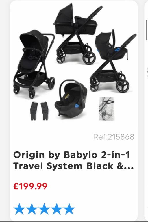 Buy & Sell East Ham East London - Photos for Origin Black Pushchair/Travel System