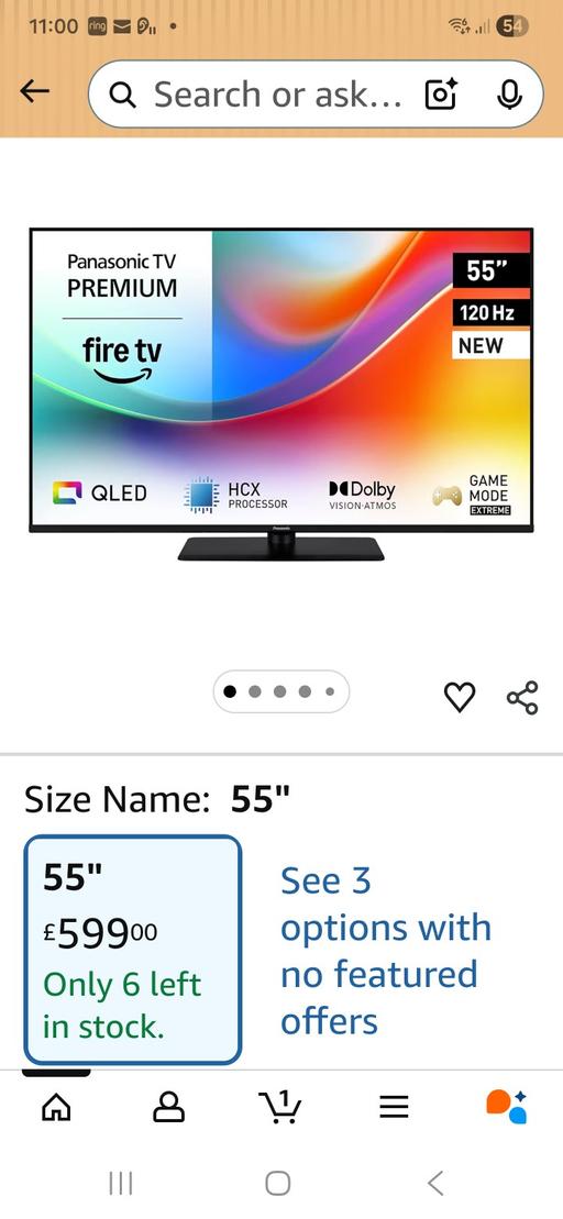 Buy & Sell Netherton Dudley - Photos for 55 new Panasonic Qled screen craked