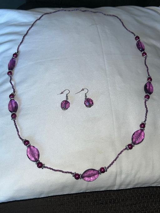 Buy & Sell Horfield Bristol - Photos for purple bead necklace and earring set