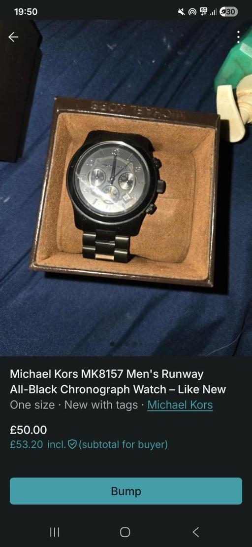 Buy & Sell Northumberland Park North London - Photos for mens Michael kors watch prestigious black