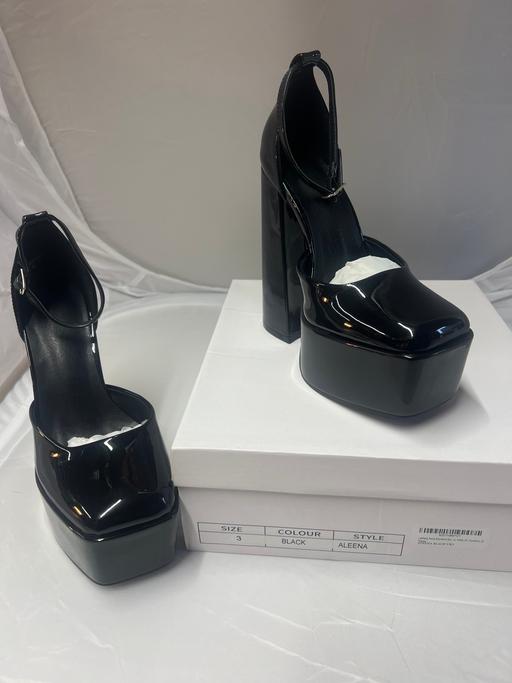 Buy & Sell Welling Bexley - Photos for LAMARA PARIS ALEENA BLACK PLATFORM HEELS UK 3
