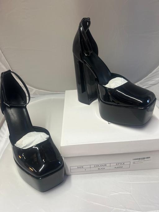 Buy & Sell Welling Bexley - Photos for LAMARA PARIS ALEENA BLACK PLATFORM HEELS UK 7
