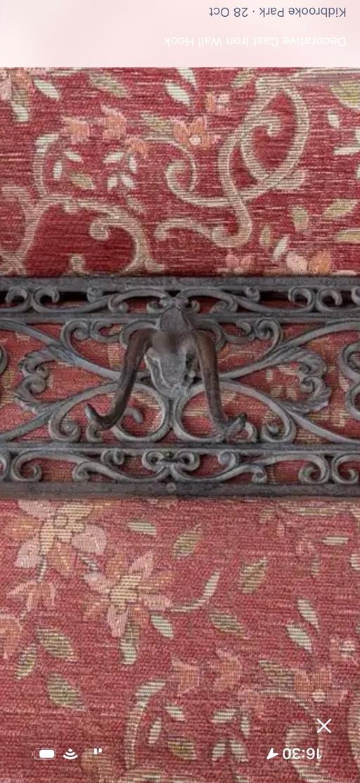 Buy & Sell Kidbrooke South East London - Photos for Decorative wrought iron 6 hooks vintage