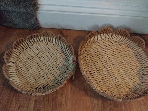 Buy & Sell Bushbury Wolverhampton - Photos for pk.of 2 wicker rattan baskets