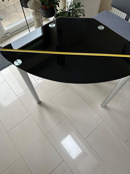Buy & Sell Coventry City Centre Coventry - Photos for Black tempered glass corner computer table