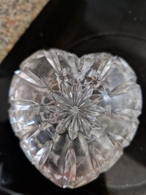Buy & Sell Grassmoor North East Derbyshire - Photos for heart cut glass trinket box