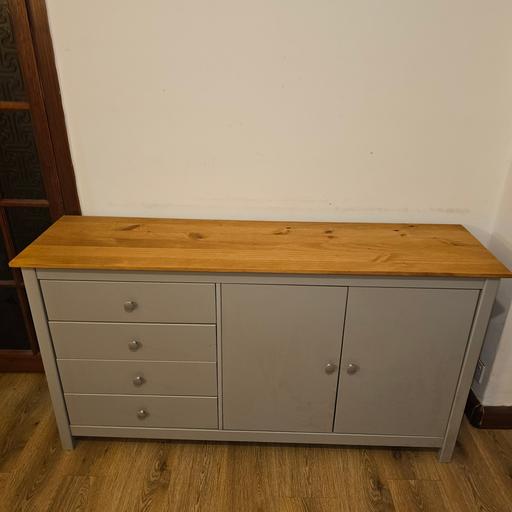 Buy & Sell Selly Oak Birmingham - Photos for SIDEBOARD CABINET GREY OAK CUPBOARDS DRAWERS