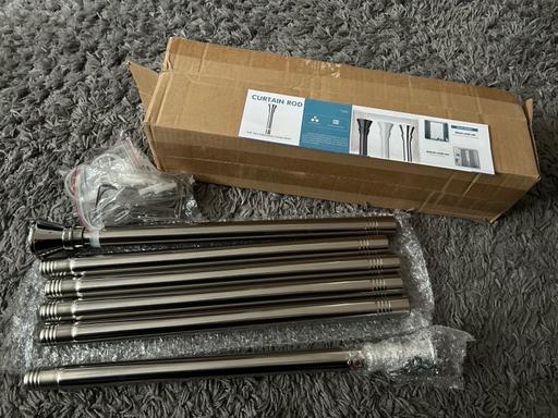 Buy & Sell Moxley Walsall - Photos for CHROME METAL CURTAIN POLE SETS
