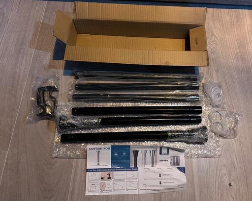 Buy & Sell Moxley Walsall - Photos for BLACK METAL CURTAIN POLE SETS