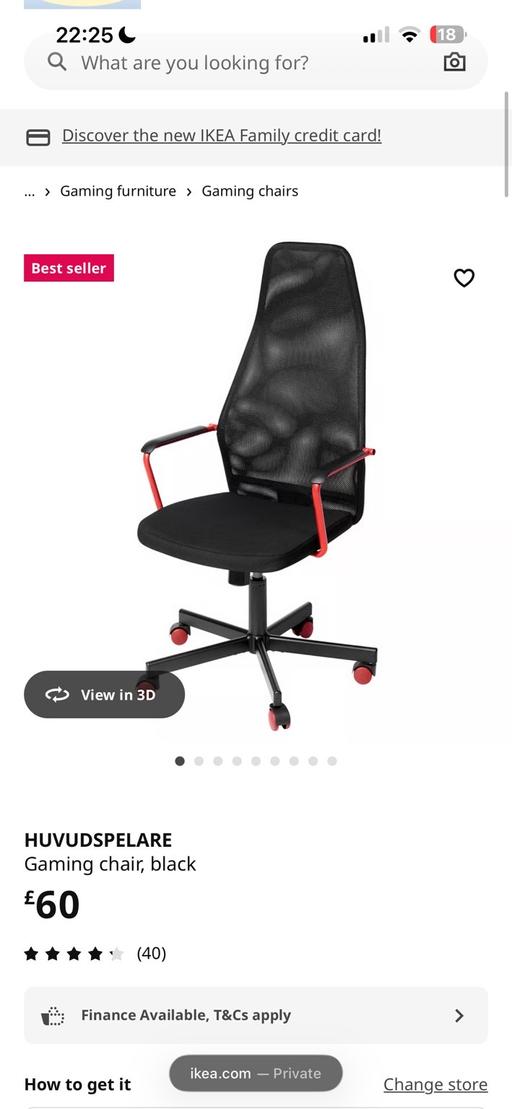 Buy & Sell Kitts Green Birmingham - Photos for Ikea Brand New Gaming Chair