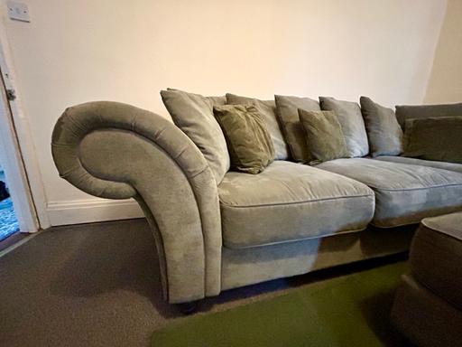 Buy & Sell Woodbank Cheshire West and Chester - Photos for Corner sofa with footstool