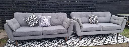 Buy & Sell Wednesfield Wolverhampton - Photos for Grey DFS French Connection Sofas..3+3