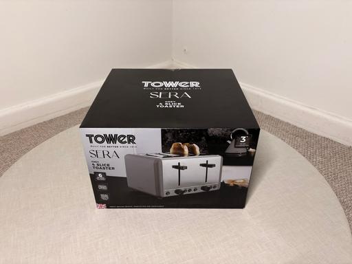 Buy & Sell Stoke Plymouth - Photos for Tower Sera Toaster 4 Slice Grey