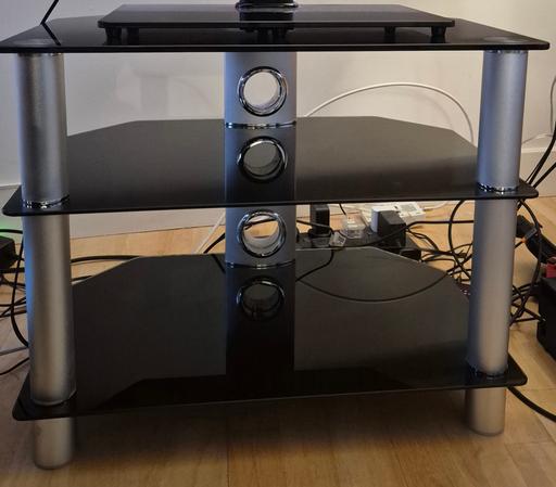 Buy & Sell Crumpsall Manchester - Photos for Glass shelved TV stand - pick up only Ancoats
