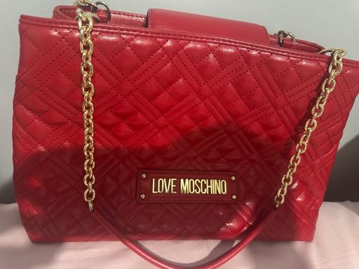 Buy & Sell Birchills Walsall - Photos for Love moschino red quilted chain bag