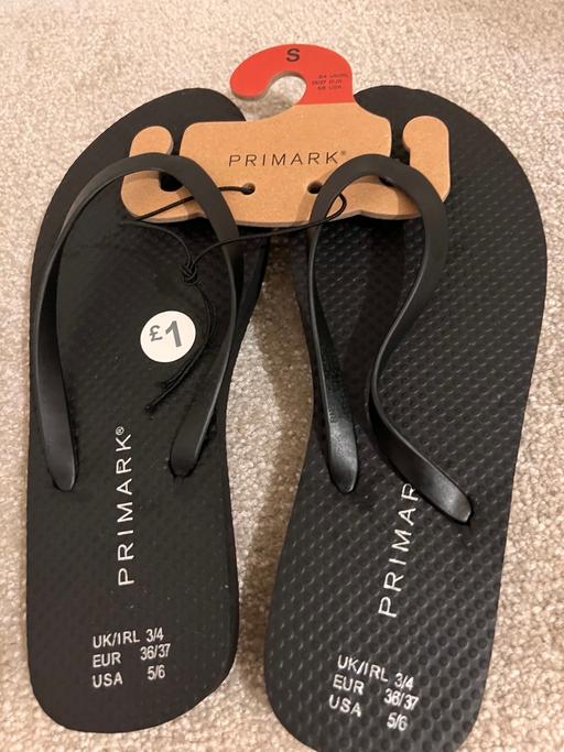 Buy & Sell Walworth South East London - Photos for Women’s Primark Sun Slippers - Black - UK 3/4