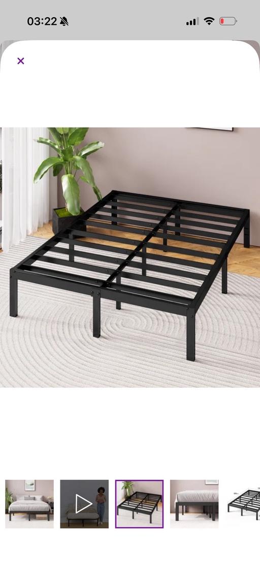 Buy & Sell Bow East London - Photos for Double bed metal platform frame