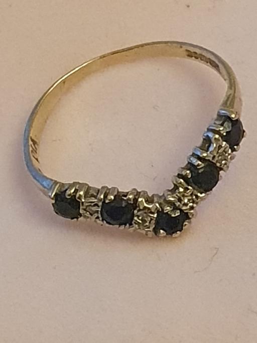 Buy & Sell Maypole Birmingham - Photos for 9ct diamond and sapphire ring size O