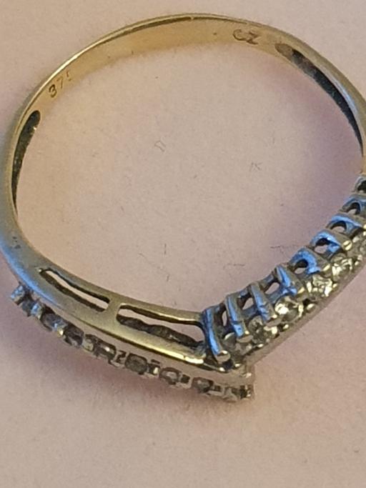 Buy & Sell Yardley Wood Birmingham - Photos for 9ct cz wishbone ring size, R