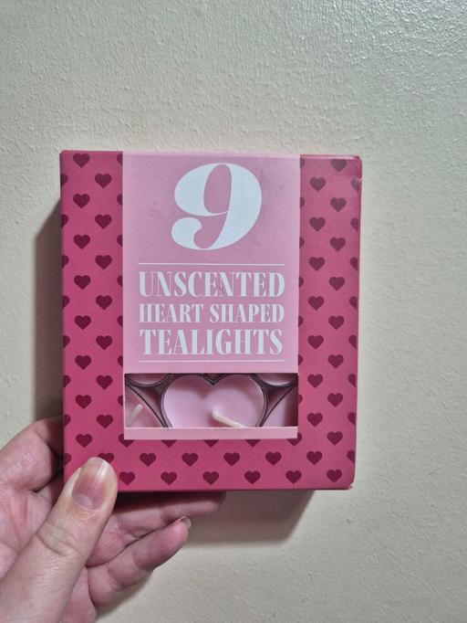 Buy & Sell Crumpsall Manchester - Photos for new Unscented Heart Shaped Tealights 9pk
