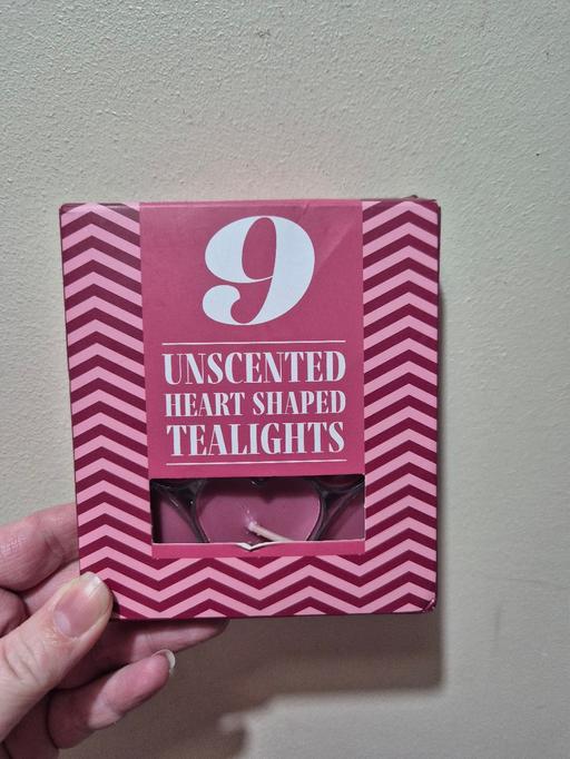 Buy & Sell Crumpsall Manchester - Photos for new 9pk Unscented Heart Shaped Tealights