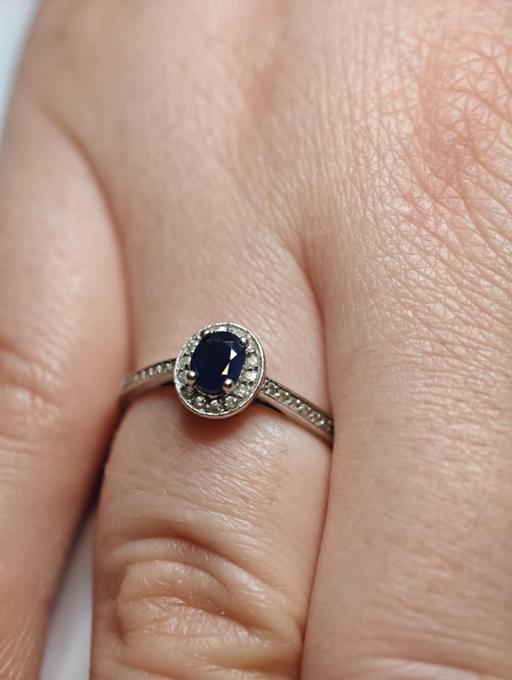 Buy & Sell Erdington Birmingham - Photos for 14k white gold sapphire and diamonds ring