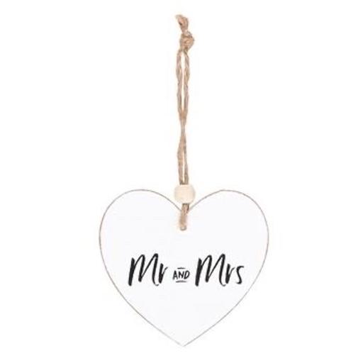 Buy & Sell Crewe Cheshire East - Photos for Mr and Mrs Hanging Heart Sentiment Sign
