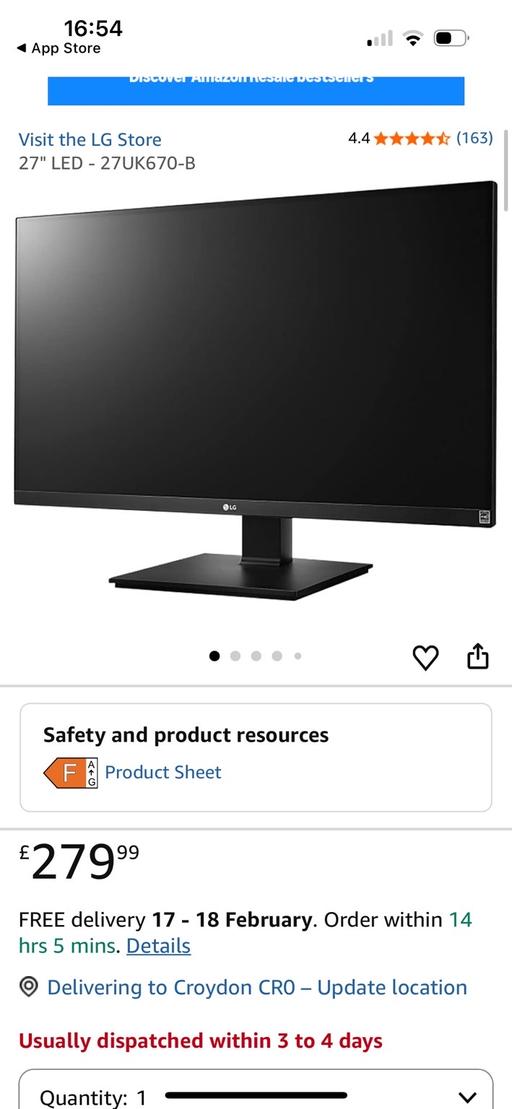 Buy & Sell Shirley South East London - Photos for Hp computer screen