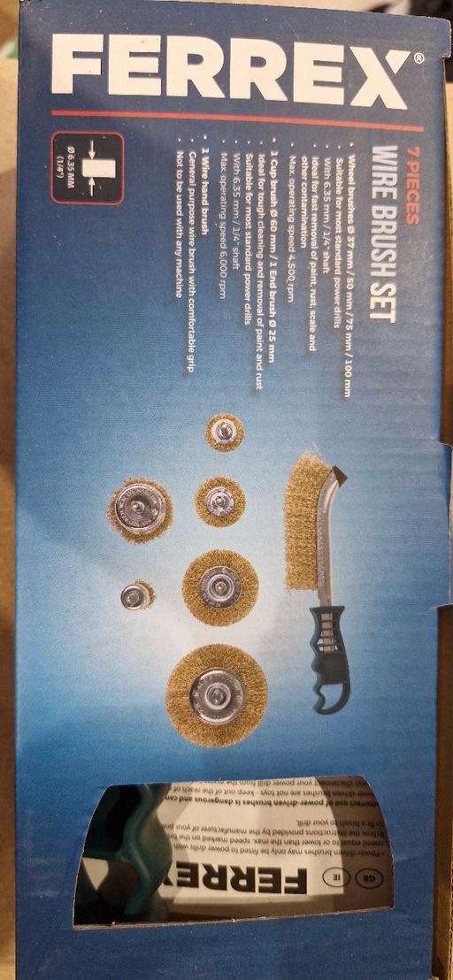 Buy & Sell Bescot Walsall - Photos for 7pc Ferrex Wire Brush Set BNIB