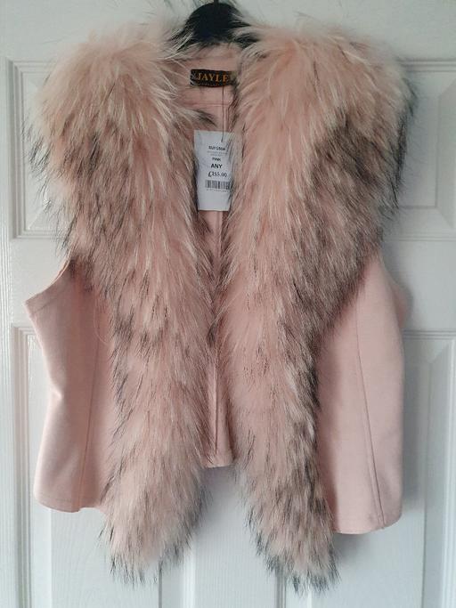 Buy & Sell Upper Gornal Dudley - Photos for ladies pink fur trim waistcoat NEW