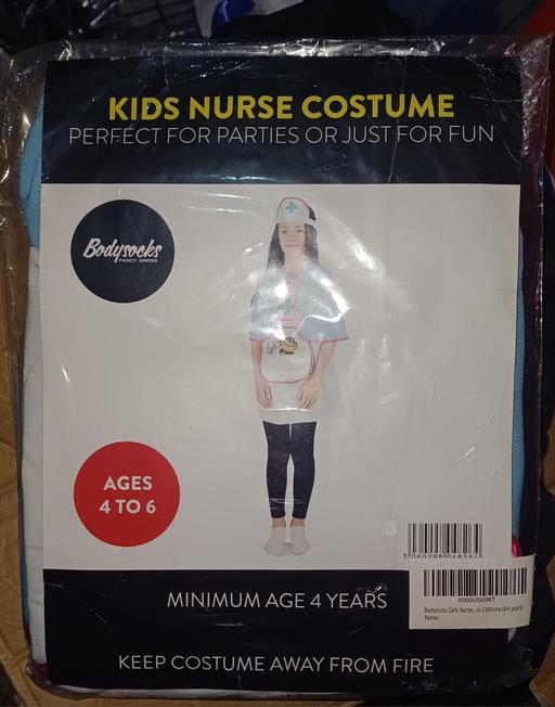  — kids nurse costume age 4-6. new