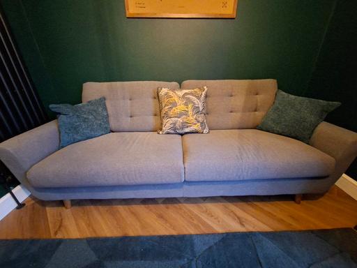 Buy & Sell - Photos for 3 seater grey sofa
