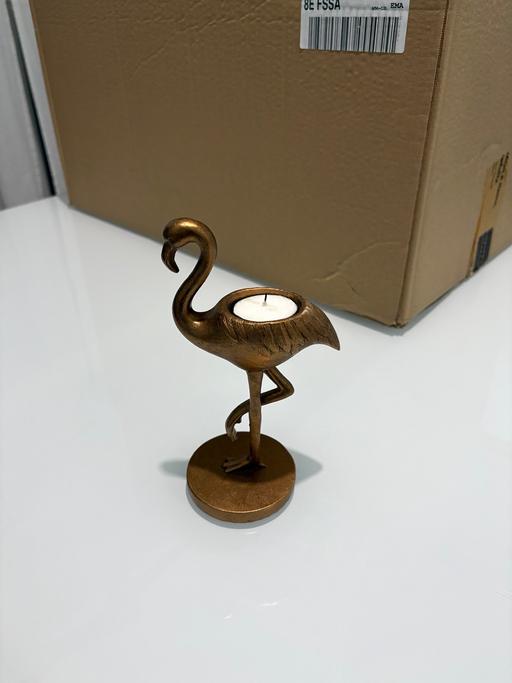 Buy & Sell Smethwick Sandwell - Photos for Copper coloured flamingo candle holder
