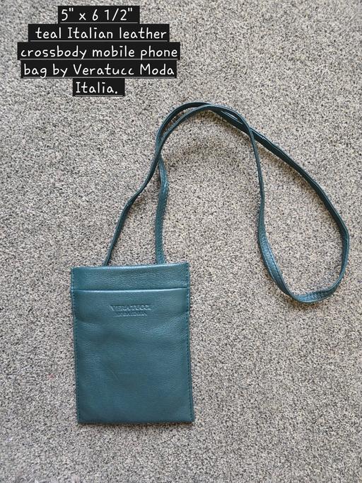 Buy & Sell Oldbury Sandwell - Photos for Teal Italian leather crossover mobile phone b