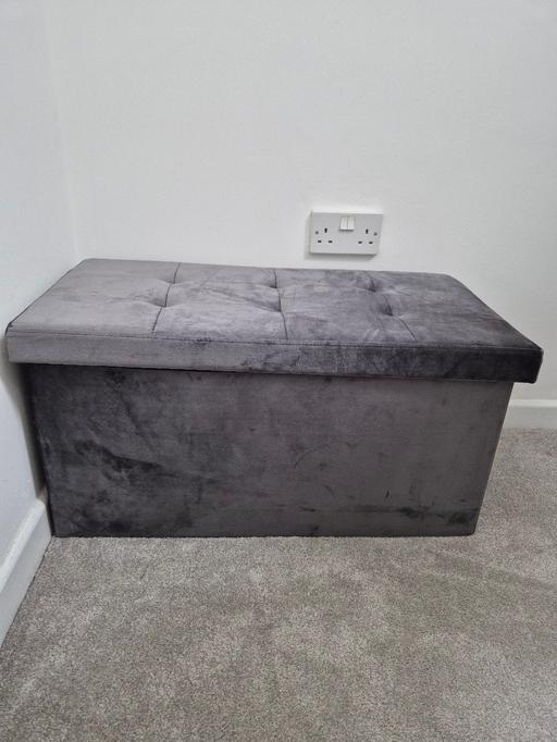 Buy & Sell Moseley Birmingham - Photos for Grey velvet storage box