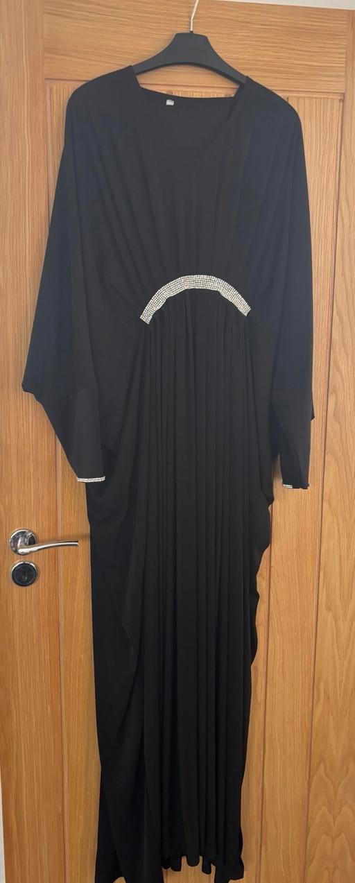 Buy & Sell Upper Walthamstow East London - Photos for Size 58 Butterfly Abaya Dress Black Silver