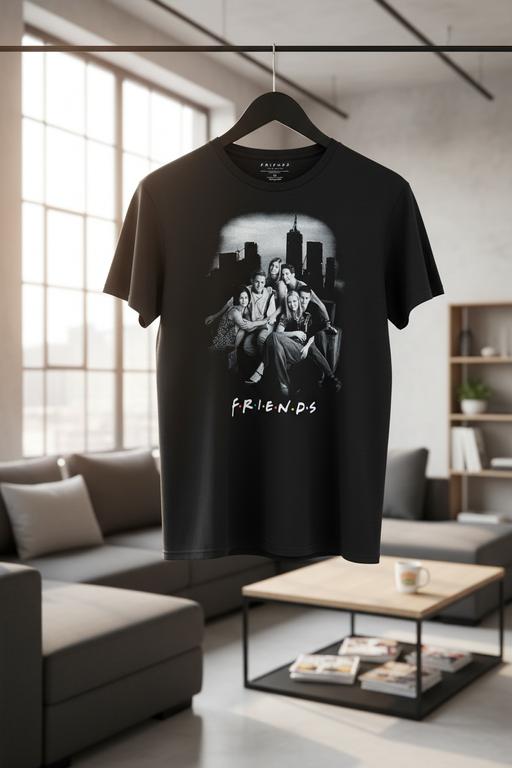 Buy & Sell Worcester Park Sutton - Photos for Unisex Adults Black T-Shirt Friends TV Show