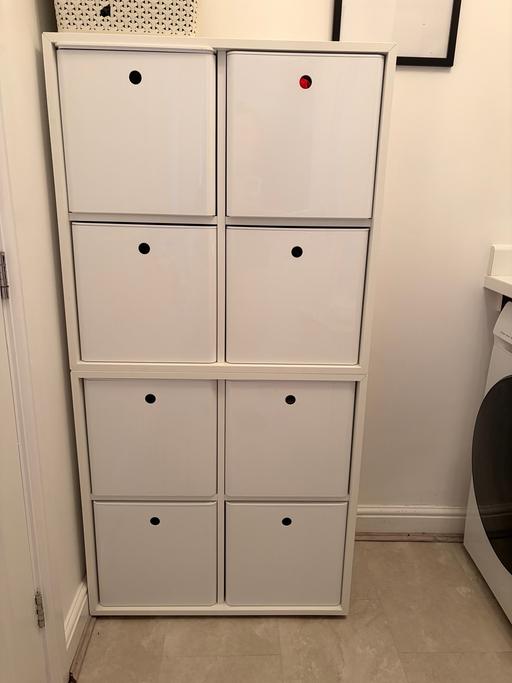 Buy & Sell Rainhill Saint Helens - Photos for White Eket cabinet with 8 storage boxes